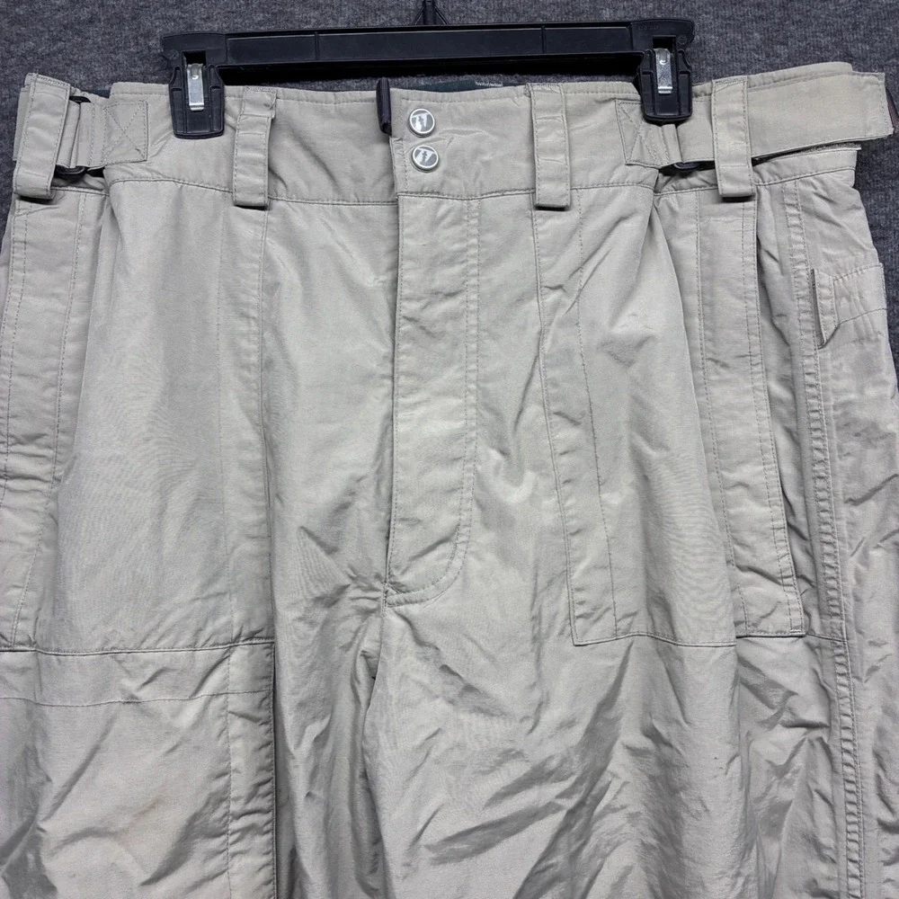 Burton Tactic Mens Snowboard Pants XL Tan Beige Cargo Winter Ski Outdoor